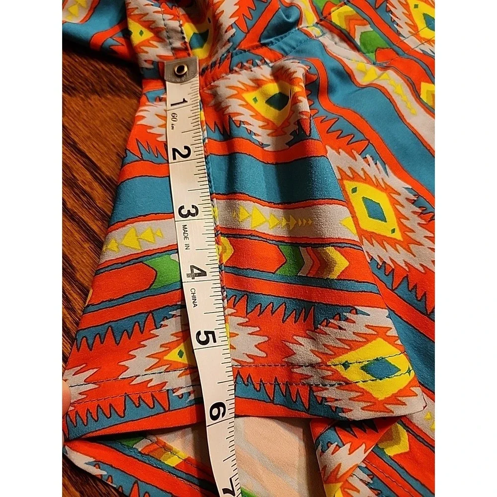 Chubbies Swim Trunks Men's Small‎ Neon Aztec Hybrid Board Shorts 6